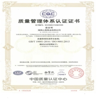 ISO9001:2016质量管理体系认证证书