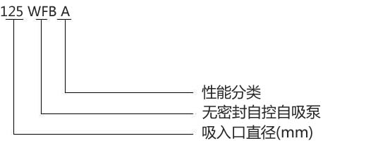 125WFB-A型无密封自控自吸泵型号意义